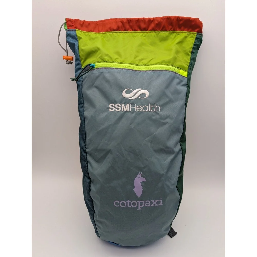 Cotopaxi Luzon 18L Del Dia Backpack Multicolor Ripstop Nylon SSM Health Logo